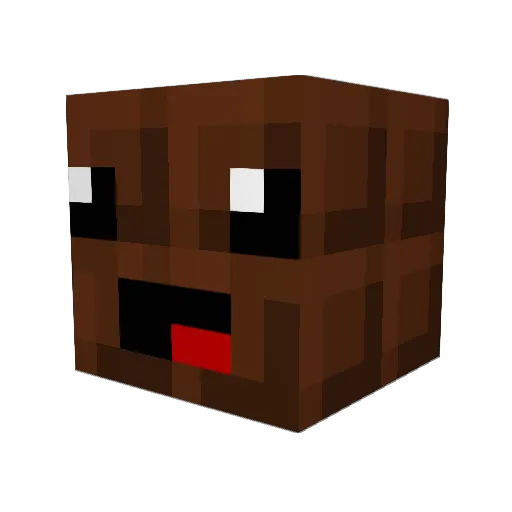 RedDevilsPG Minecraft avatar head, 3D render