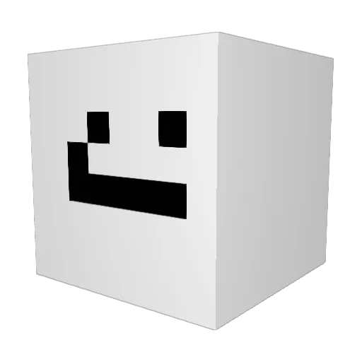 RedDogLee Minecraft avatar head, 3D render