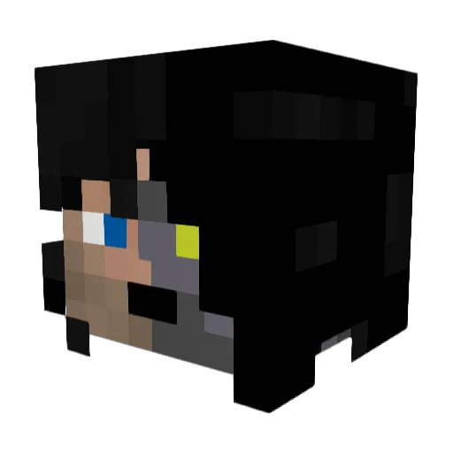 RedDragon_19 Minecraft avatar head, 3D render