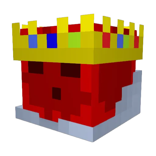 RedElixer Minecraft avatar head, 3D render