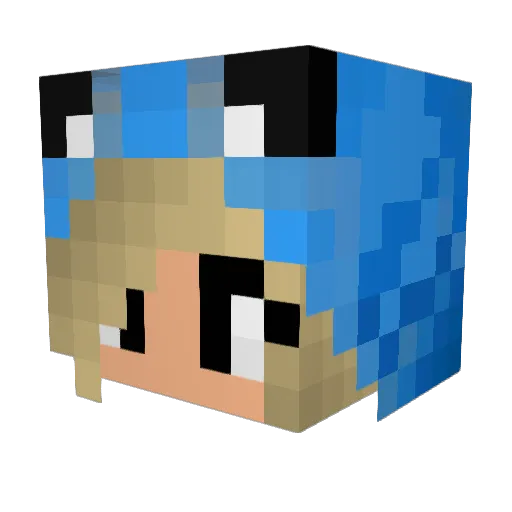 RedEstDeRetour Minecraft avatar head, 3D render