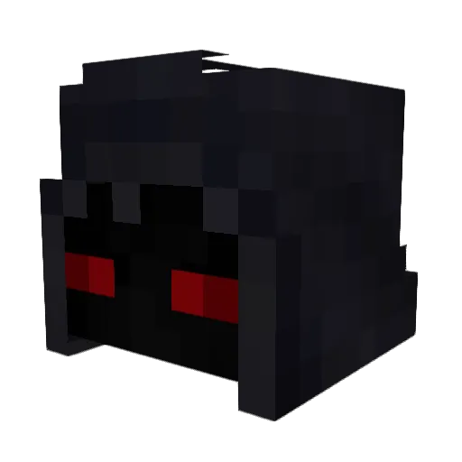 RedEye123456 Minecraft avatar head, 3D render