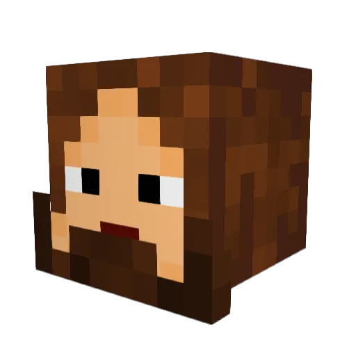 RedFire1997 Minecraft avatar head, 3D render