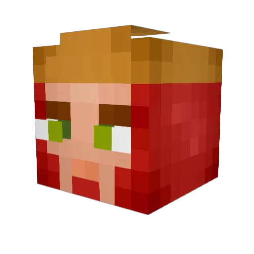 RedFireGYT Minecraft avatar head, 3D render