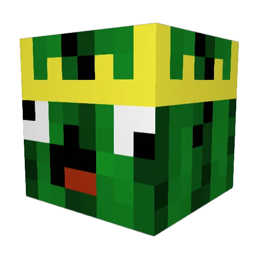 RedFl4me Minecraft avatar head, 3D render