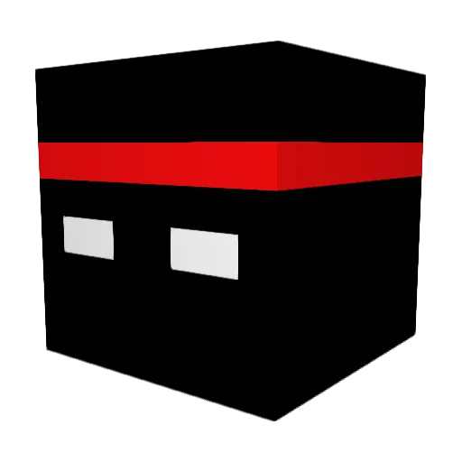 RedFoxNLD Minecraft avatar head, 3D render