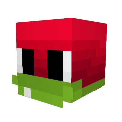 RedGamer982 Minecraft avatar head, 3D render