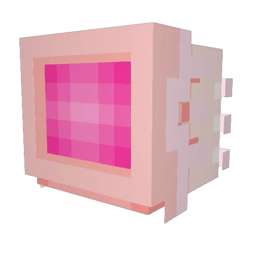 RedGayRose Minecraft avatar head, 3D render
