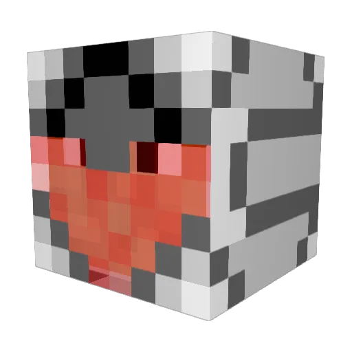 RedGear17 Minecraft avatar head, 3D render