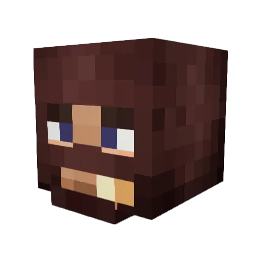 RedHMH23 Minecraft avatar head, 3D render