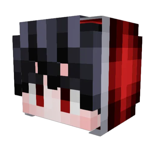 RedHaze713 Minecraft avatar head, 3D render