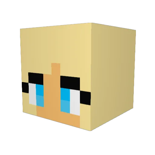 RedInferno12 Minecraft avatar head, 3D render