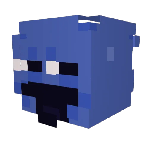 RedIronTiger Minecraft avatar head, 3D render