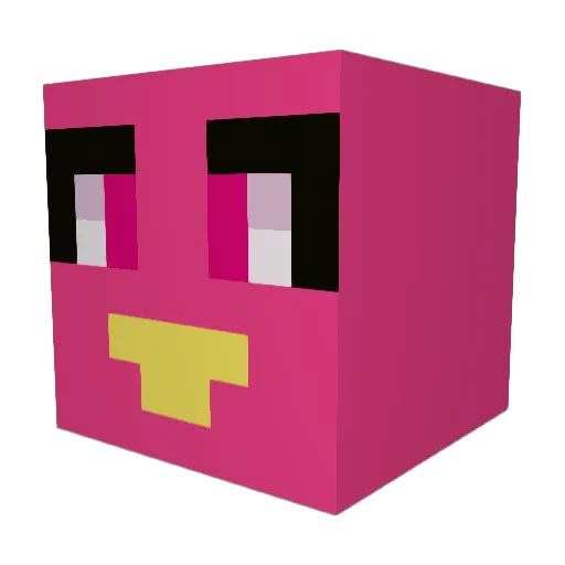 RedJayyyy Minecraft avatar head, 3D render
