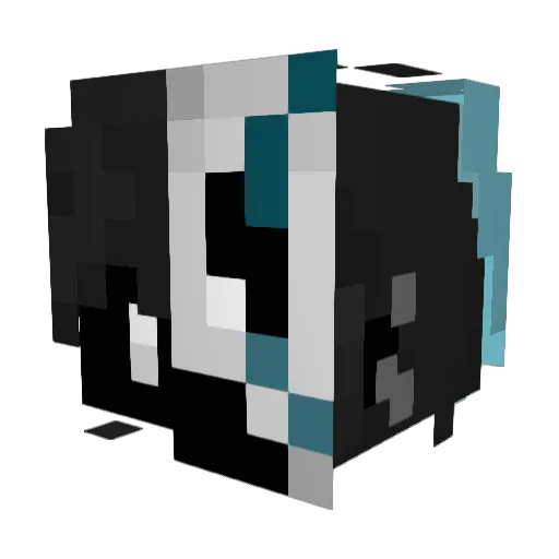 RedJest Minecraft avatar head, 3D render