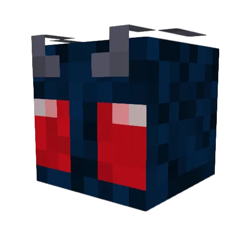 RedK9903 Minecraft avatar head, 3D render