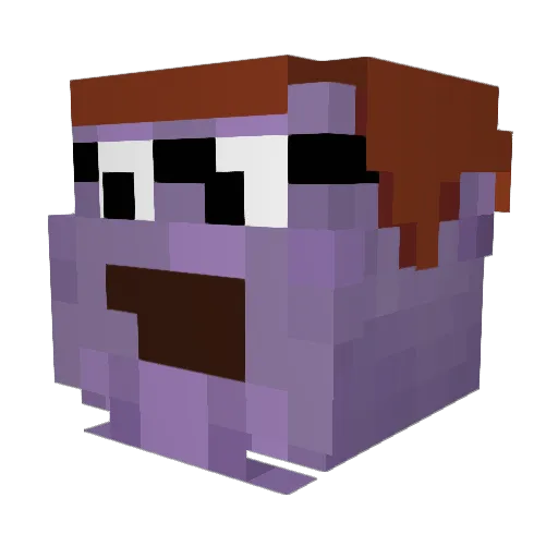 RedKappa6 Minecraft avatar head, 3D render