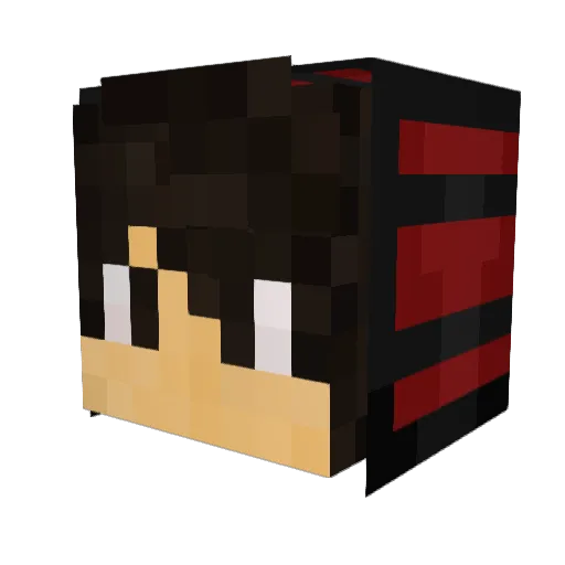 RedKiller_YT Minecraft avatar head, 3D render