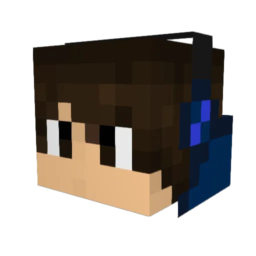 RedKing784 Minecraft avatar head, 3D render