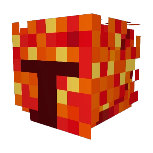 RedKnight06 Minecraft avatar head, 3D render