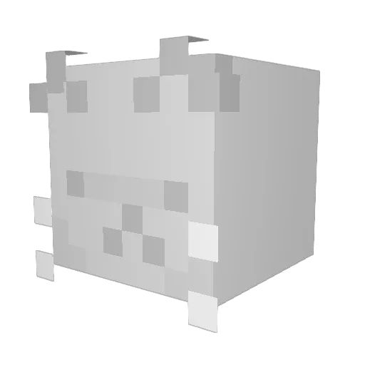 RedLambro Minecraft avatar head, 3D render