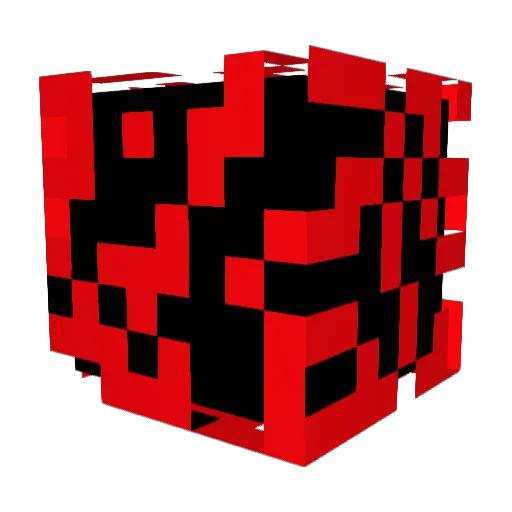 RedLeader53 Minecraft avatar head, 3D render