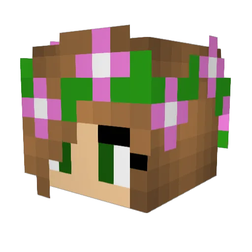 RedLord43 Minecraft avatar head, 3D render