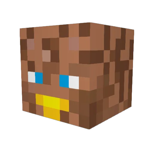 RedMadDead Minecraft avatar head, 3D render