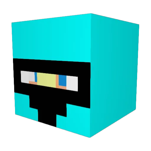 RedMaster_80 Minecraft avatar head, 3D render