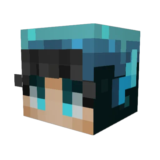 RedMavman05 Minecraft avatar head, 3D render