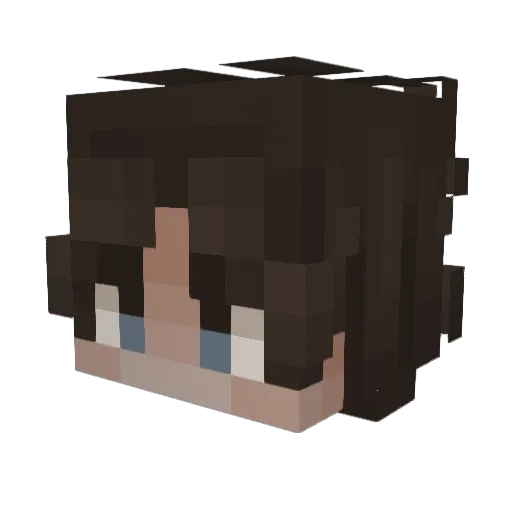 RedP1xel Minecraft avatar head, 3D render