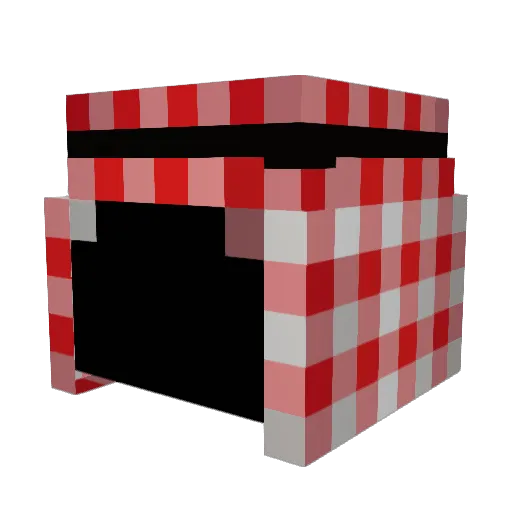 RedPaPriAkA Minecraft avatar head, 3D render