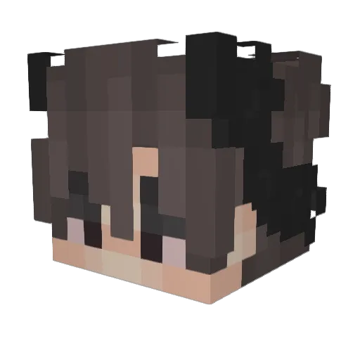 RedPanda4k Minecraft avatar head, 3D render