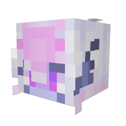 RedPanderz55 Minecraft avatar head, 3D render