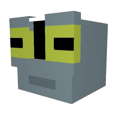 RedPenguin69 Minecraft avatar head, 3D render