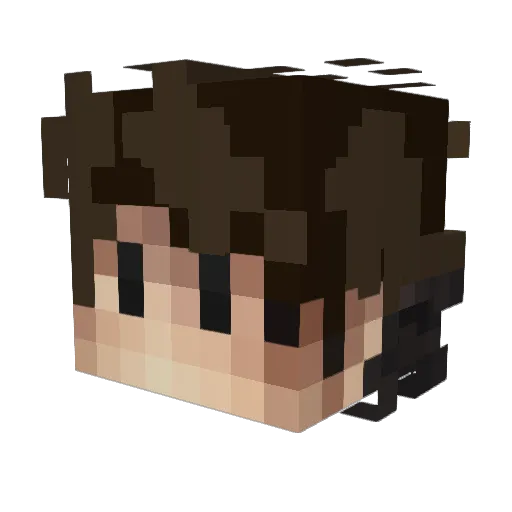 RedPhantom14 Minecraft avatar head, 3D render