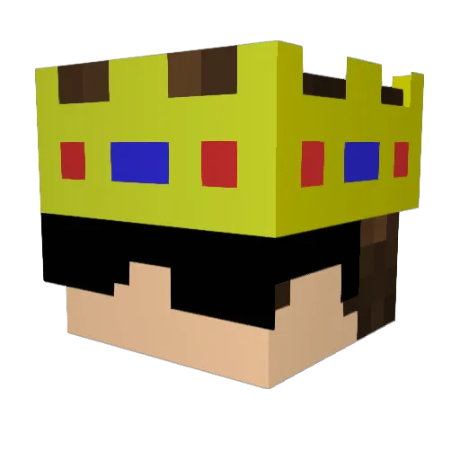RedPrision Minecraft avatar head, 3D render