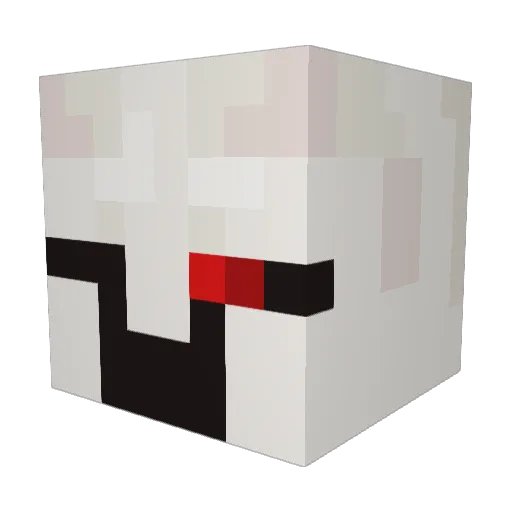 RedRReaper Minecraft avatar head, 3D render