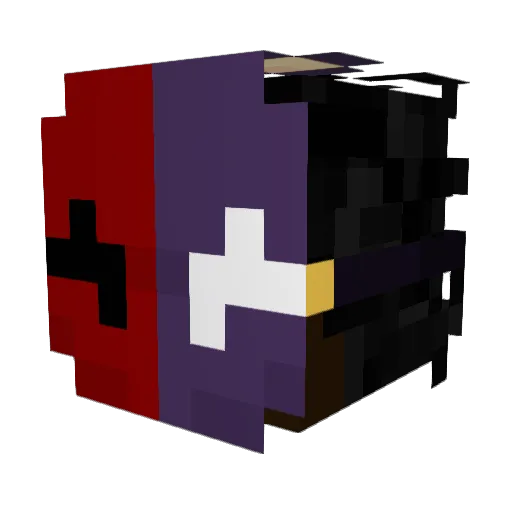 RedRain0704 Minecraft avatar head, 3D render