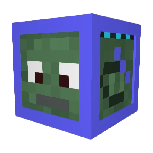 RedRangerNate Minecraft avatar head, 3D render