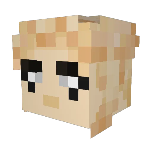 RedRat05 Minecraft avatar head, 3D render