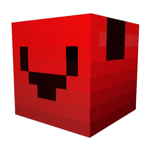 RedRavenZ Minecraft avatar head, 3D render