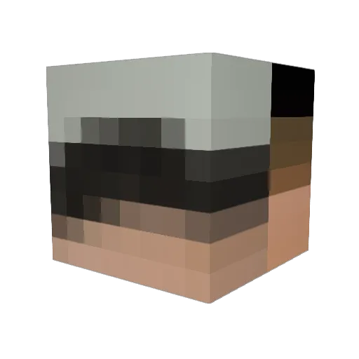 RedRays4787 Minecraft avatar head, 3D render