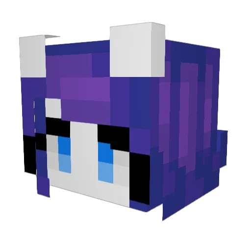 RedRecker Minecraft avatar head, 3D render