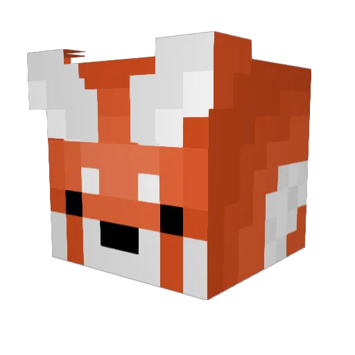 RedRocket5 Minecraft avatar head, 3D render