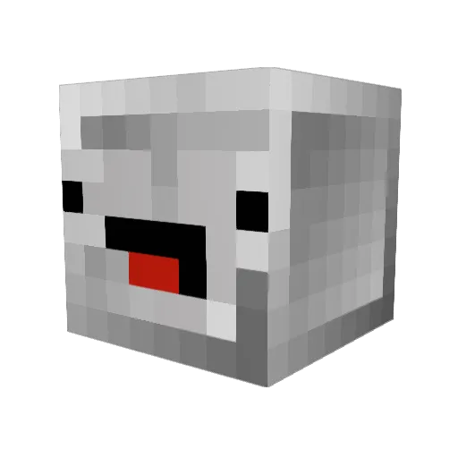 RedRod05 Minecraft avatar head, 3D render