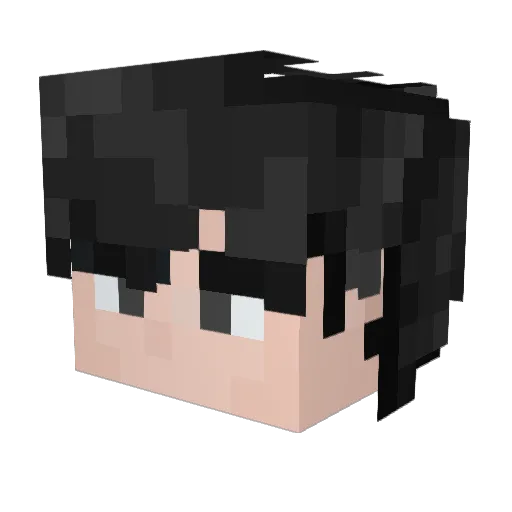 RedRokov Minecraft avatar head, 3D render