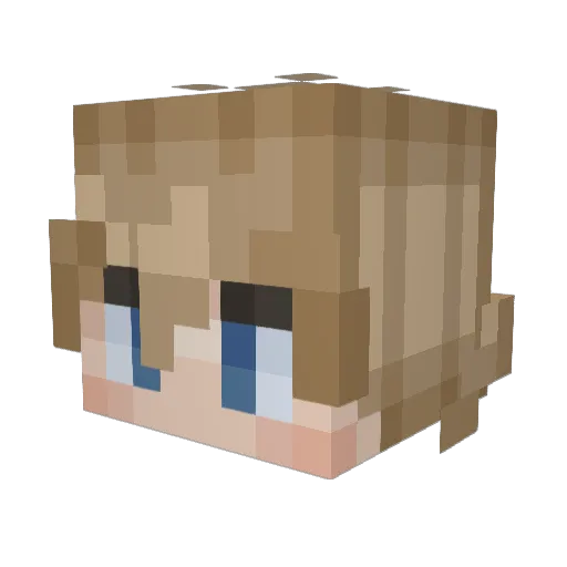 RedRyan30 Minecraft avatar head, 3D render