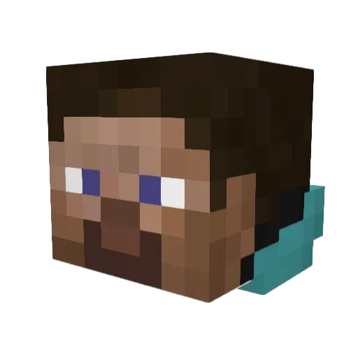 RedSocksFan101 Minecraft avatar head, 3D render