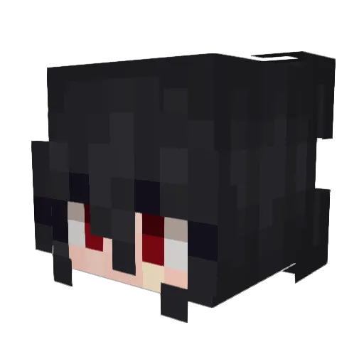 RedSolence Minecraft avatar head, 3D render